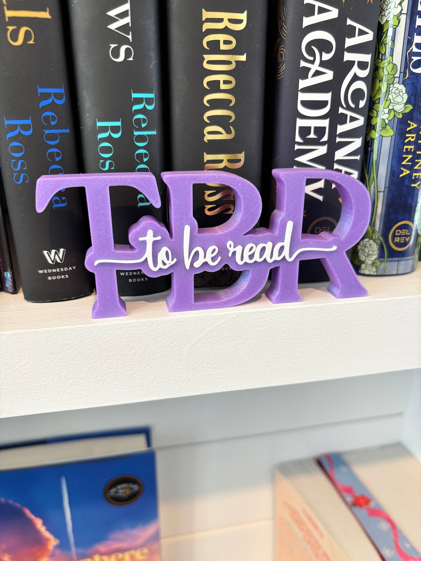To Be Read (TBR) Standing Shelf Sign