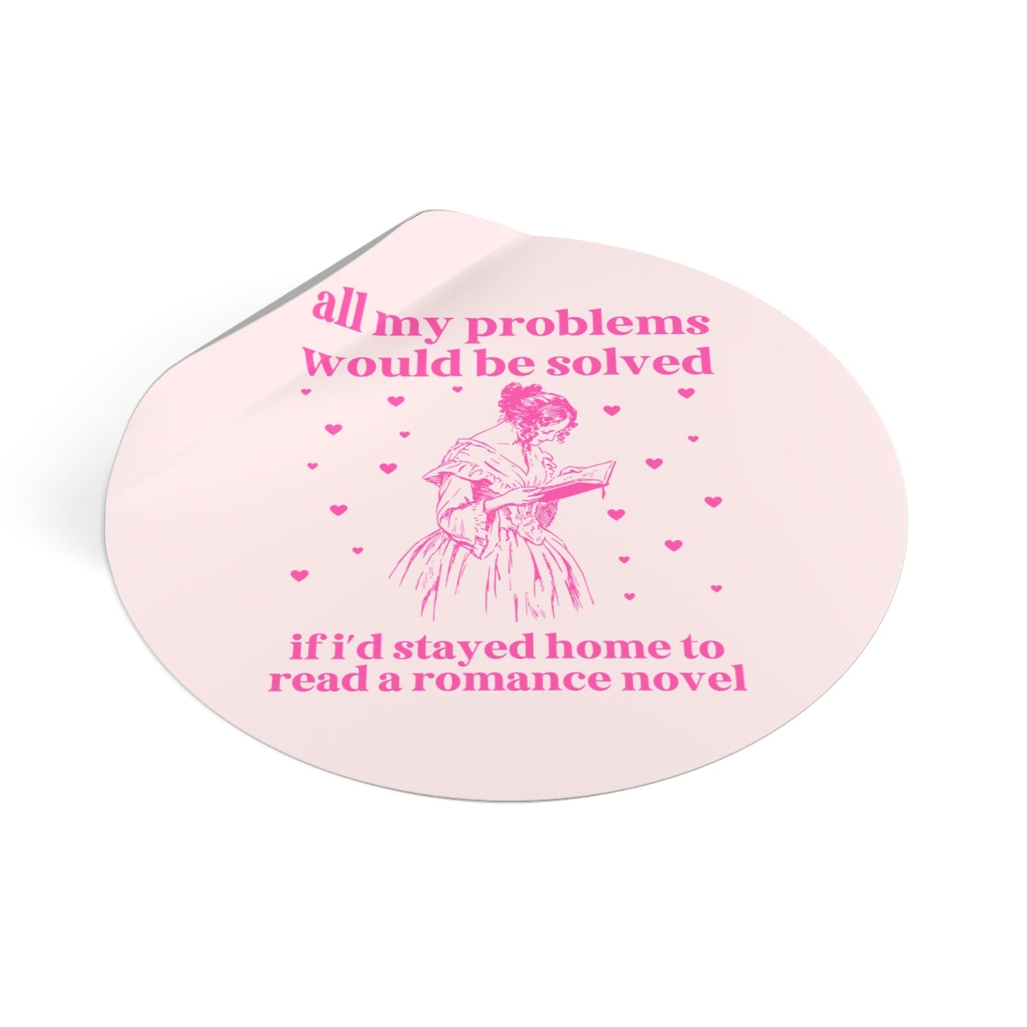 Funny Romance Reader Sticker