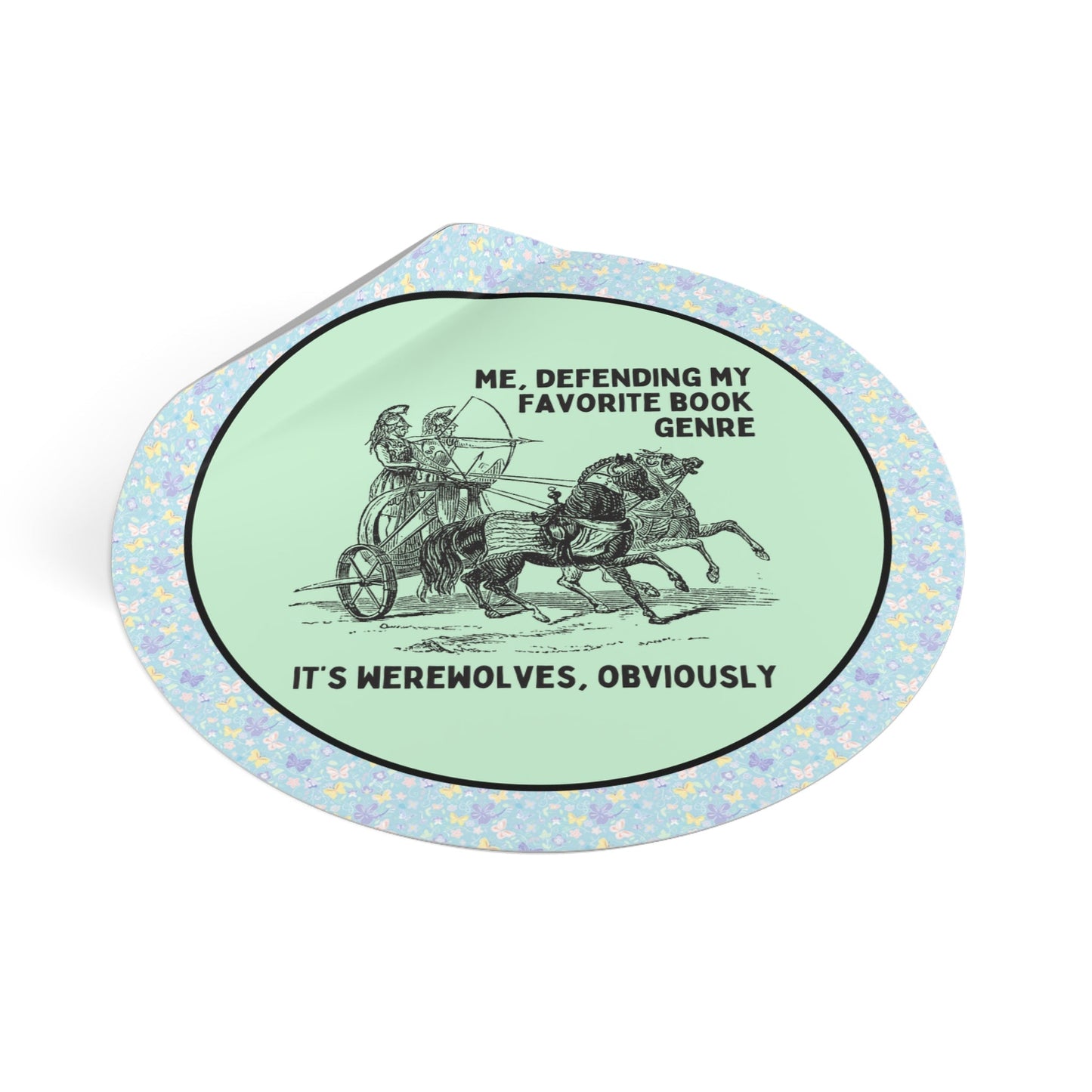 Funny Werewolf Romance Sticker