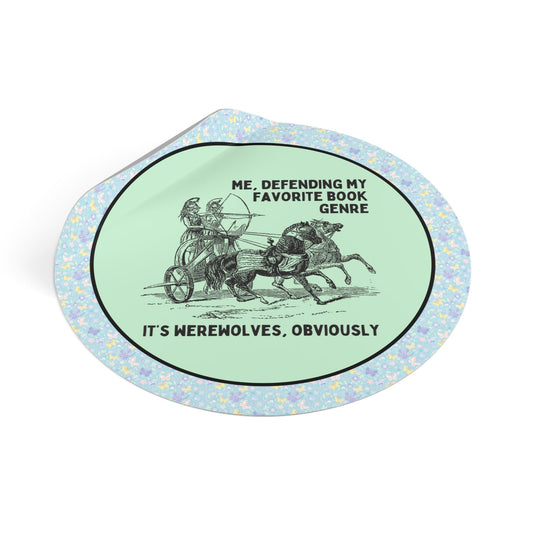 Funny Werewolf Romance Sticker