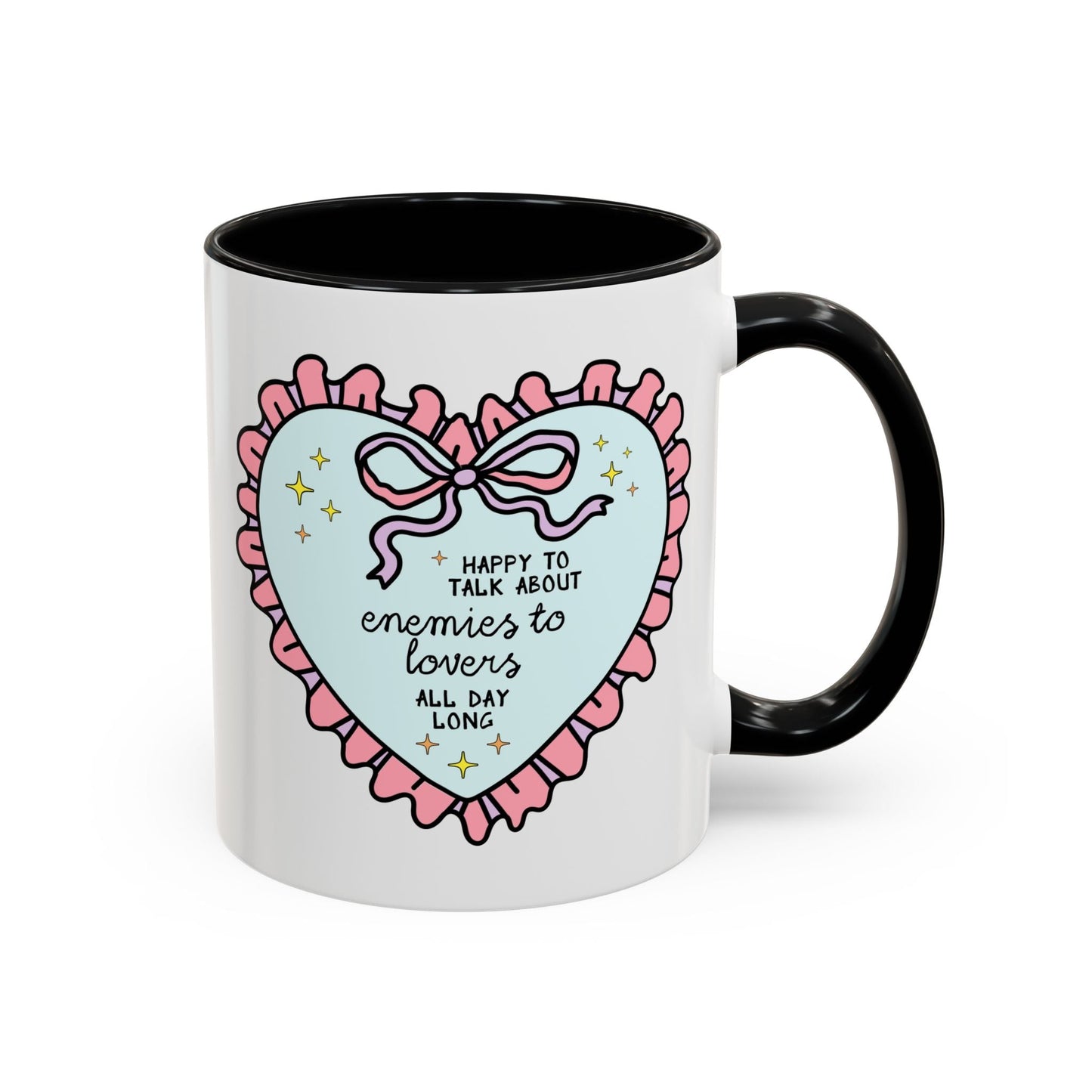 Happy to Talk About Enemies to Lovers All Day Long Coffee Mug