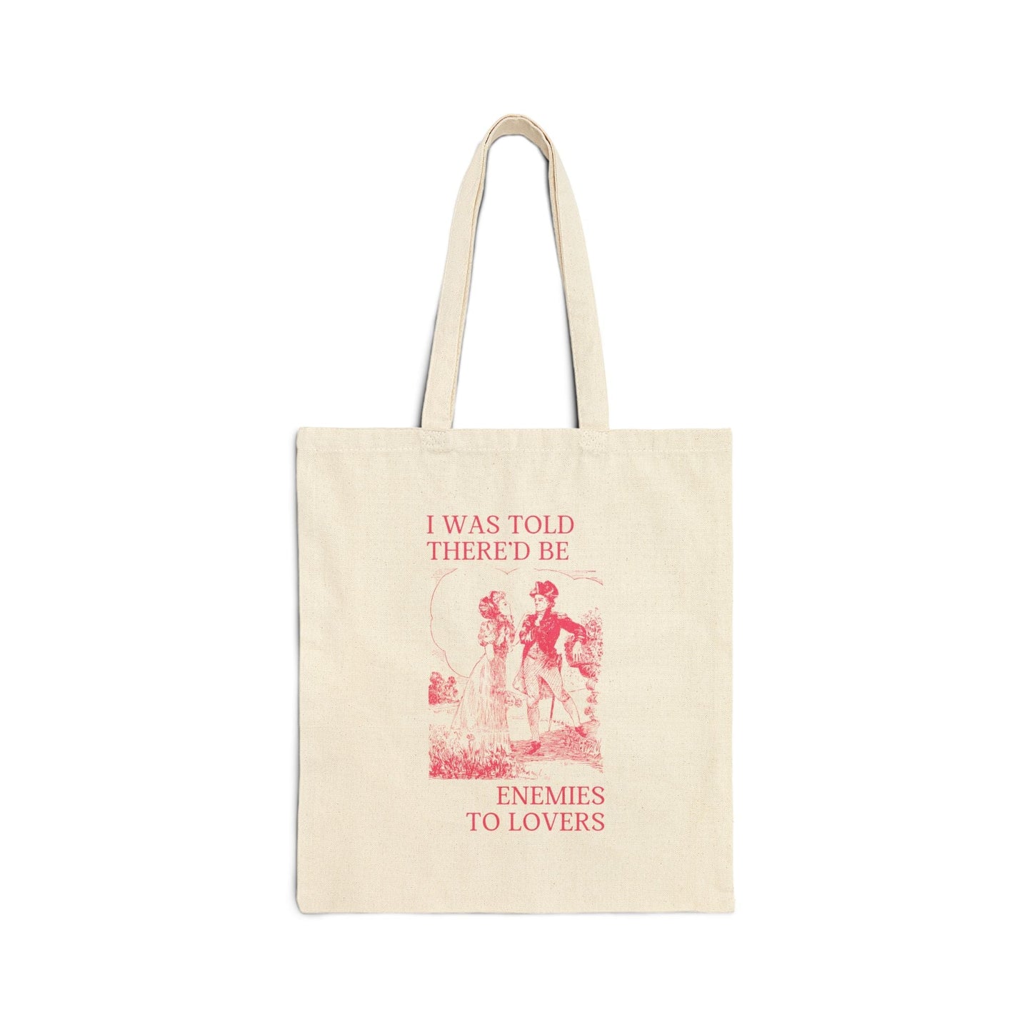 Silly Bookish Tote Bag for Romance Reader: Enemies to Lovers