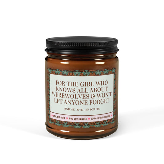 Werewolf Romance Book Lover Candle